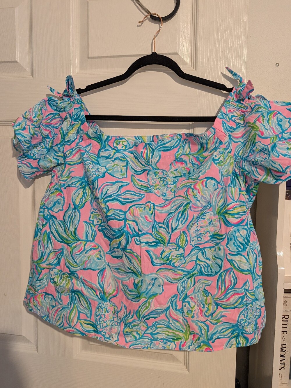 Lily Pulitzer Off The Shoulder Blouse